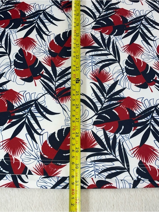Roundtree & Yorke Performance Polo Shirt Mens Size 2XB Red White & Blue Tropical - Picture 10 of 10
